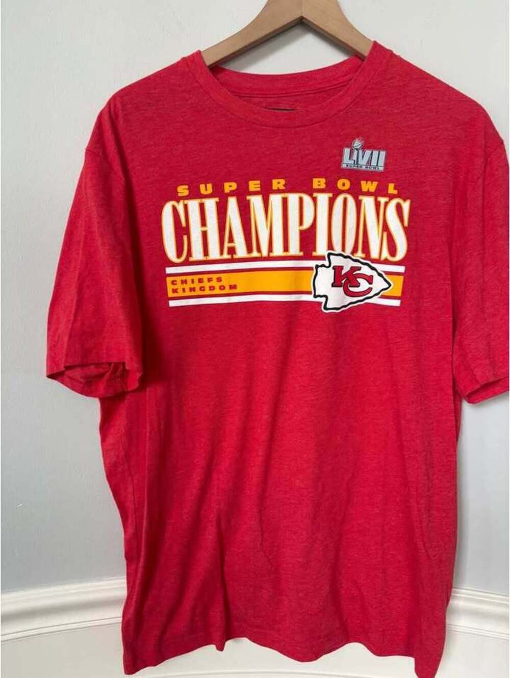 Fanatics Kansas City Chiefs Super Bowl LVII Champions T-Shirt Size Large